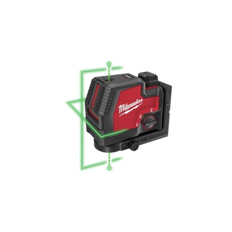 3522-21 Láser verde de puntos de plomada y línea transversal recargable mediante USB