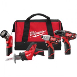 2498-24 TALADRO 3/8?, LLAVE DE IMPACTO 1/4?, SIERRA SABLE & LAMPARA DE TRABAJO M12™ FUEL™ COMBO-KIT