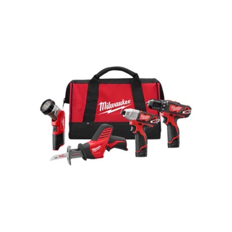 2498-24 TALADRO 3/8?, LLAVE DE IMPACTO 1/4?, SIERRA SABLE & LAMPARA DE TRABAJO M12™ FUEL™ COMBO-KIT