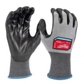 48-73-8722 Guantes bañados en poliuretano de alta destreza nivel 2 para cortes