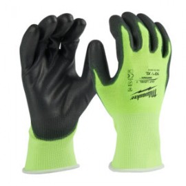 48-73-8913 Guantes de poliuretano de nivel 1 de alta visibilidad Talla XL Milwaukee